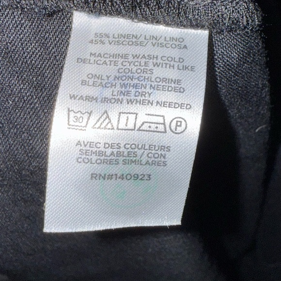 Loft Linen Blend Belted Puff Sleeve Dress - Picture 10 of 10